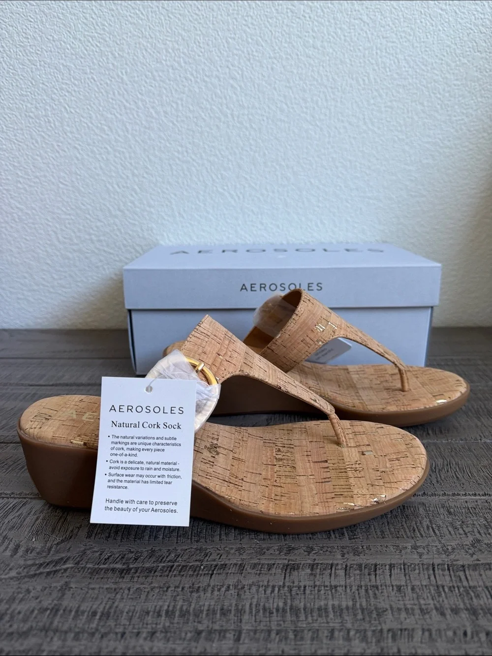 AEROSOLES Women's Izola Wedge Sandals NIB